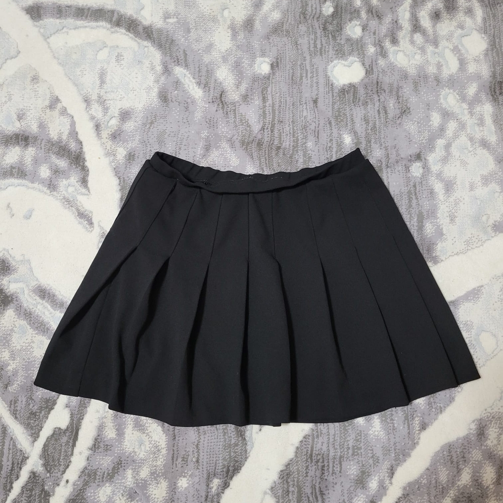 Eclipse Elegant Black Pleated Skirt Size M